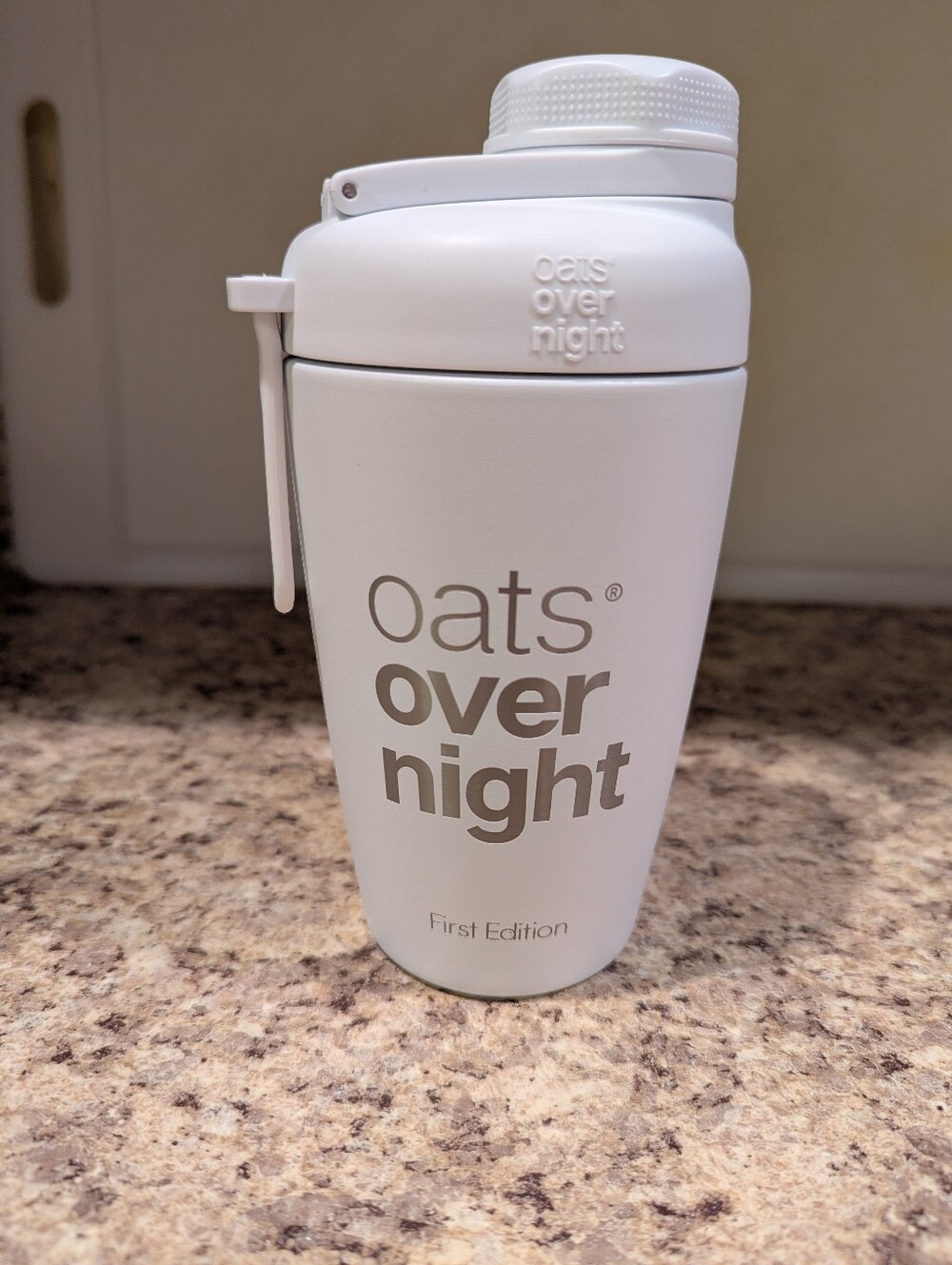 Oats Overnight First Edition White Stainless Steel Shaker - BWOT